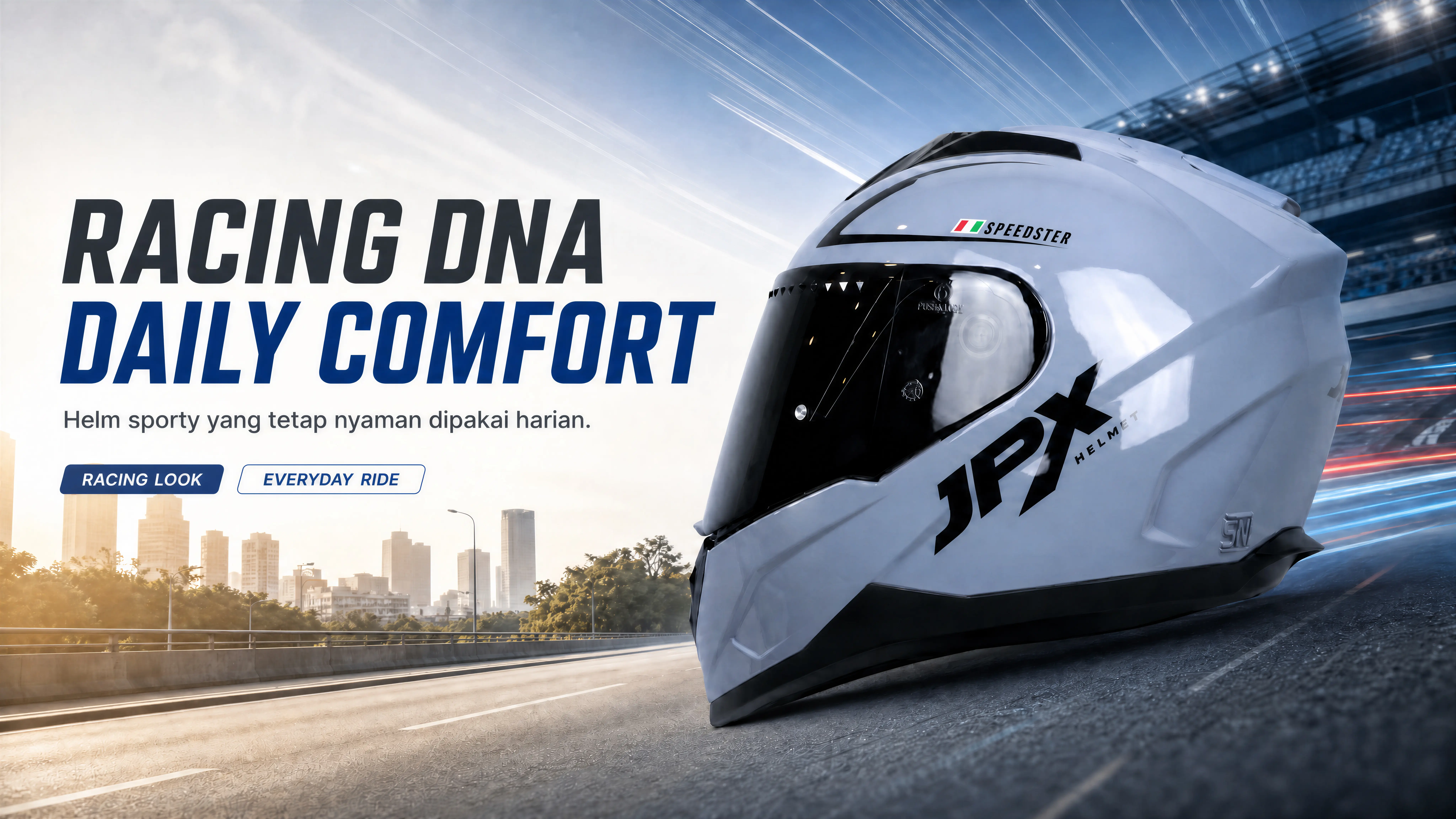 JPX Valkyrie X-819: Helm Full Face Racing dengan DNA Balap yang Nyaman Dipakai Harian